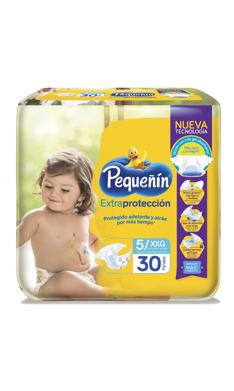 PAÑAL-PEQUEÑIN-EXTRAPROTECCION-ETAPA-5-30-UNIDADES
