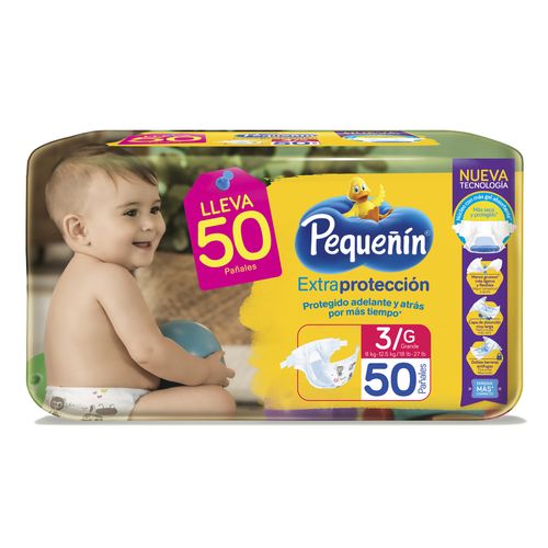 Pañal Pequeñin Extraproteccion Etapa 3 Gde 50 Unidades
