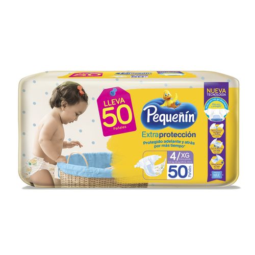 Pañal Pequeñin Extraproteccion Etapa 4 Xg 50 Unidades