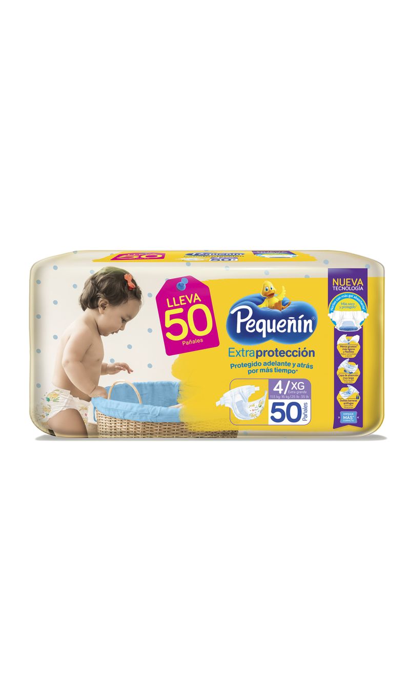 PAÑAL-PEQUEÑIN-EXTRAPROTECCION-ETAPA-4-XG-50-UNIDADES