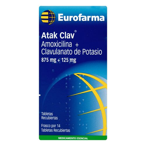 Atak Clav 875 Mg 14 Tabletas