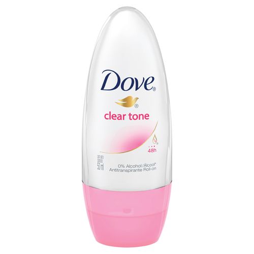 DESODORANTE DOVE ROLLON CLEAR TONE 50 ML MUJER