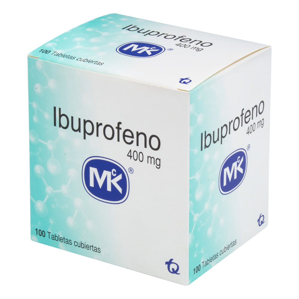 IBUPROFENO 400 MG 100 TABLETAS MK