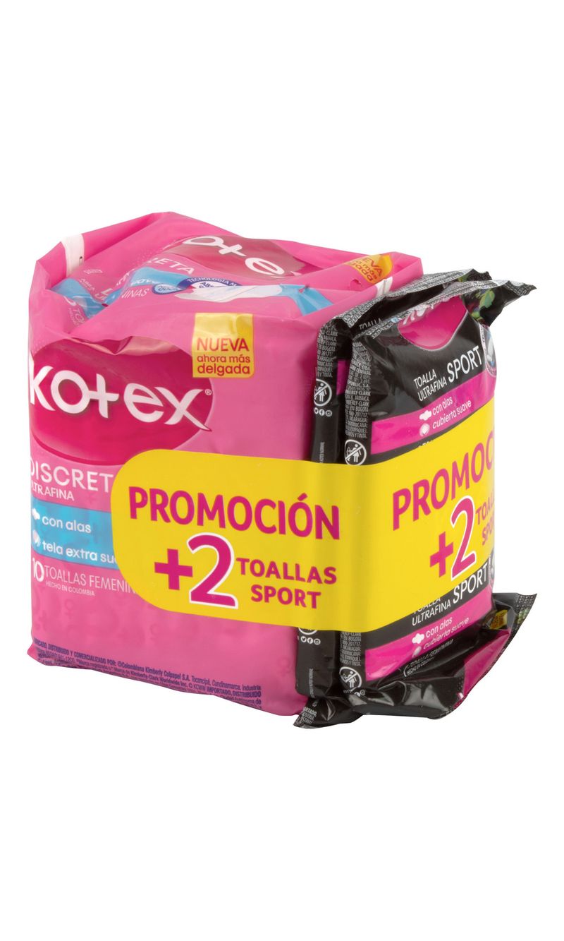 TOALLAS-HIGIENICAS-KOTEX-DISCRETA-10-UDS.-PROM.-2-TOA.