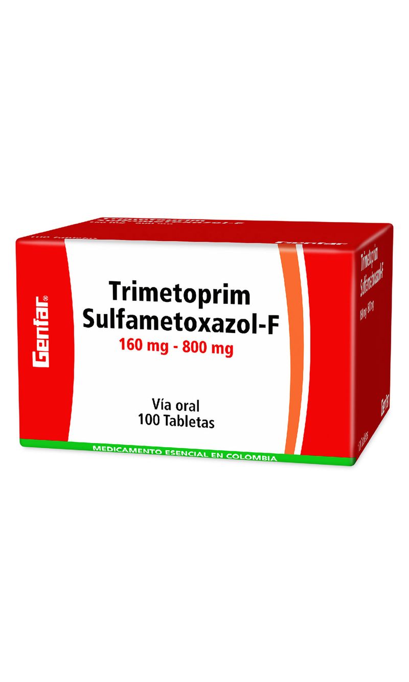 TRIMETOPRIM-SULFAMETOXAZOL-F-160-800-100-TABLETAS-GF