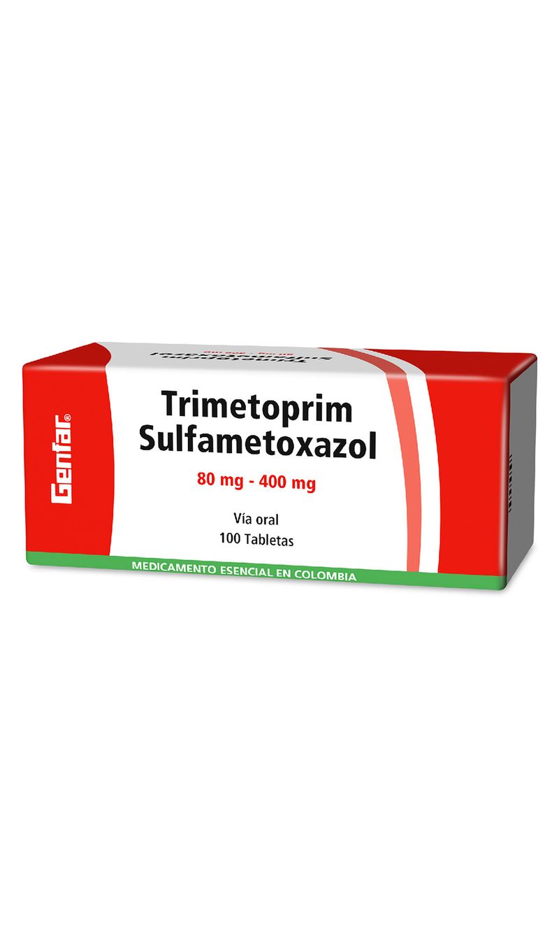 TRIMETOPRIM-SULFAMETOXAZOL-80-400-100-TABLETAS-GF