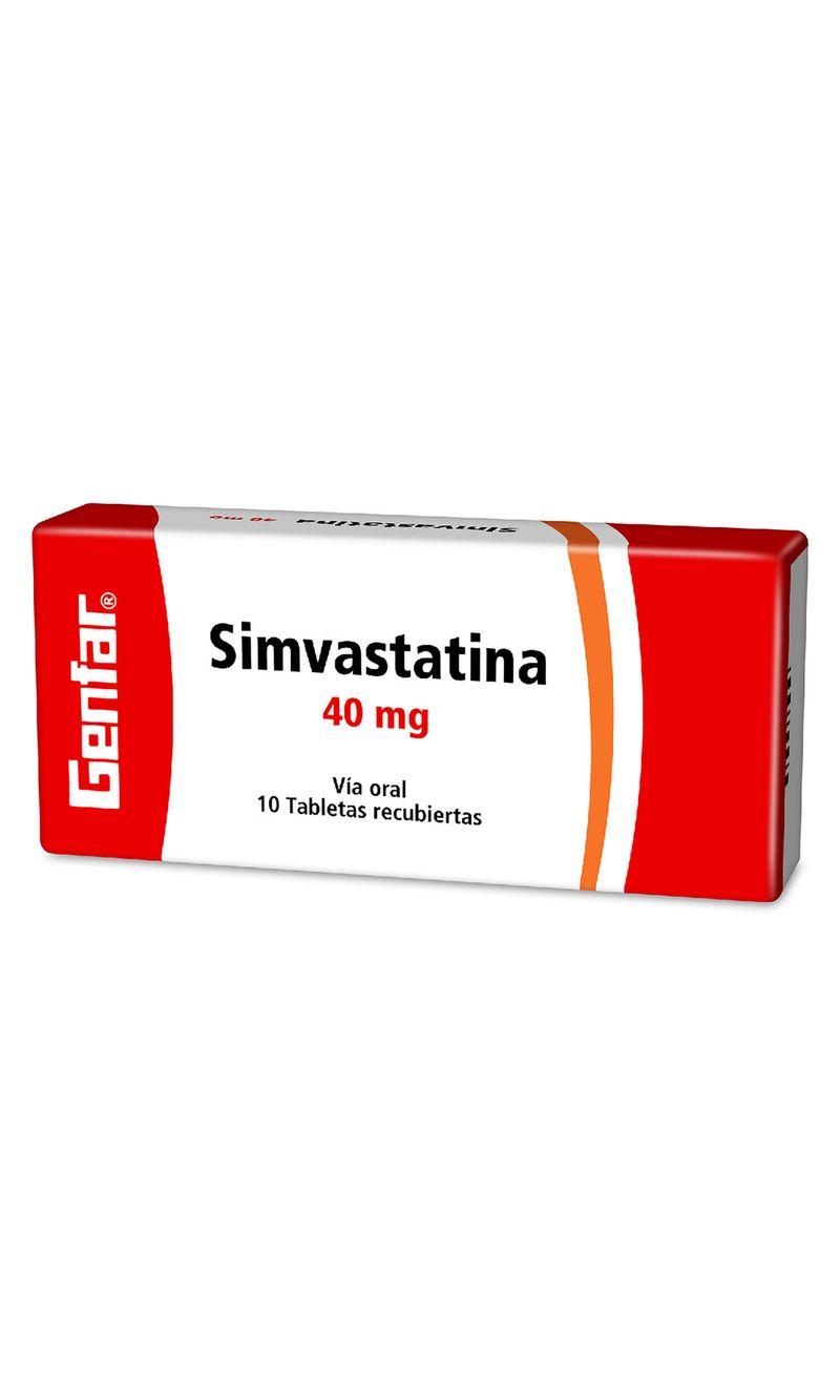SIMVASTATINA-40-MG-10-TABLETAS-GF