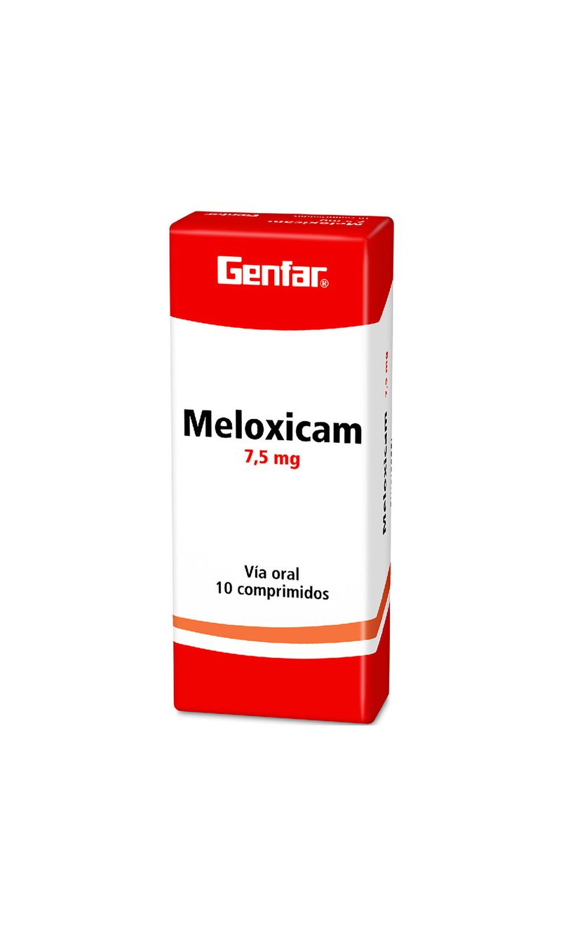 MELOXICAM 7.5 MG 10 TABLETAS GF