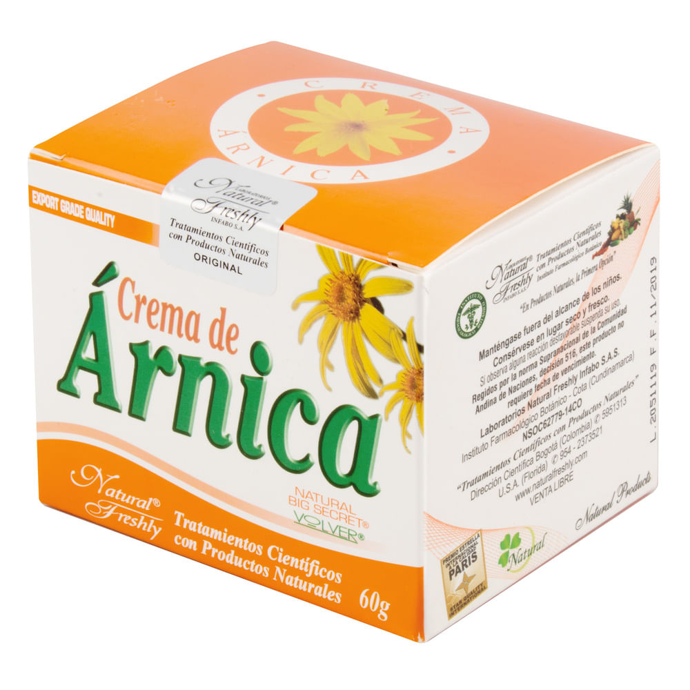 Crema Arnica 60 Gr Antiflamatorio Tipo de envase Pote