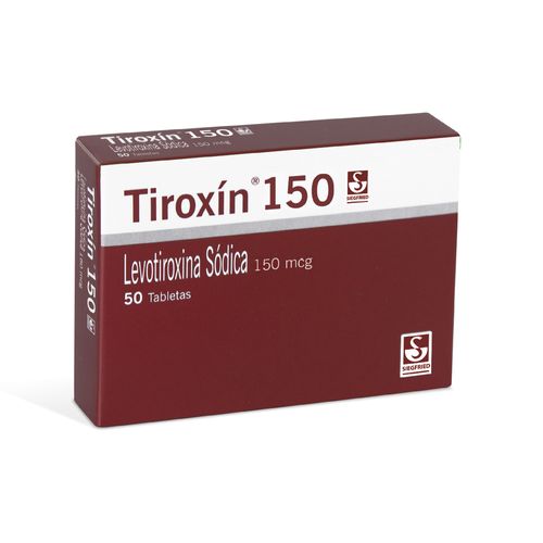 Tiroxin 150 Mg 50 Tabletas