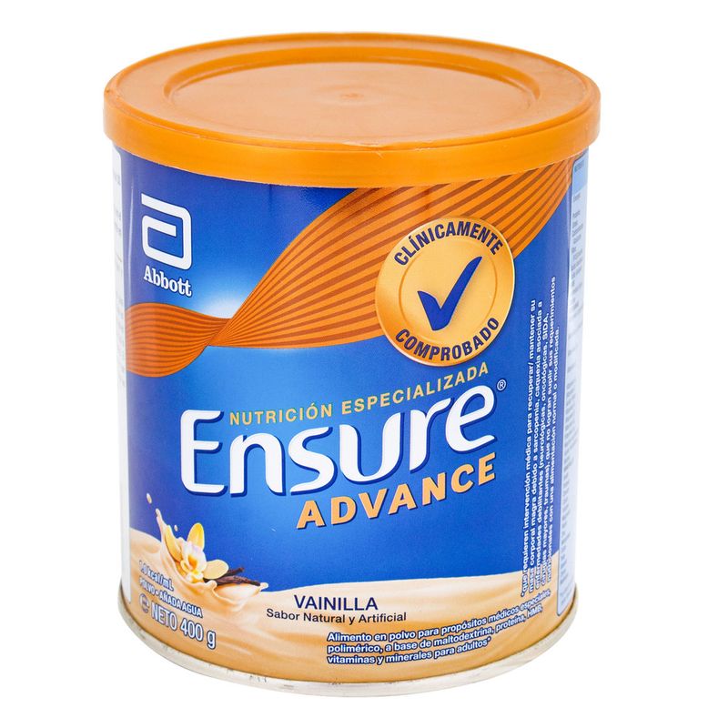 Ensure Advance Vainilla Vainilla Suplemento en Polvo Apoya tu Nutrición y  Cuida tus Músculos, 400 g / 14.10 oz