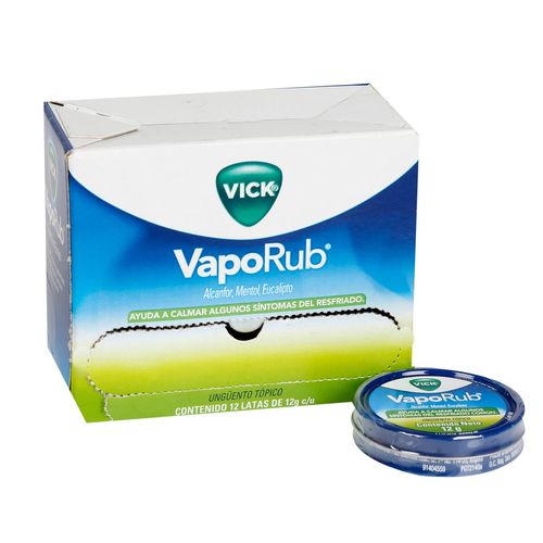 Vick Vaporub 12 Gr 12 Unidades