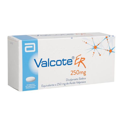 Valcote Er 250 Mg 30 Tabletas
