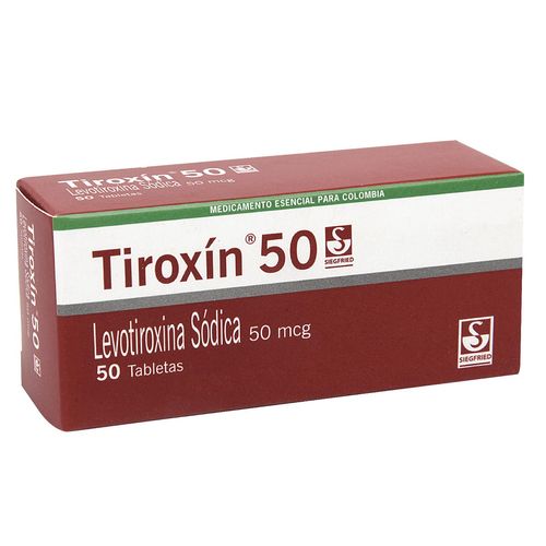 Tiroxin 50 Mg 50 Tabletas