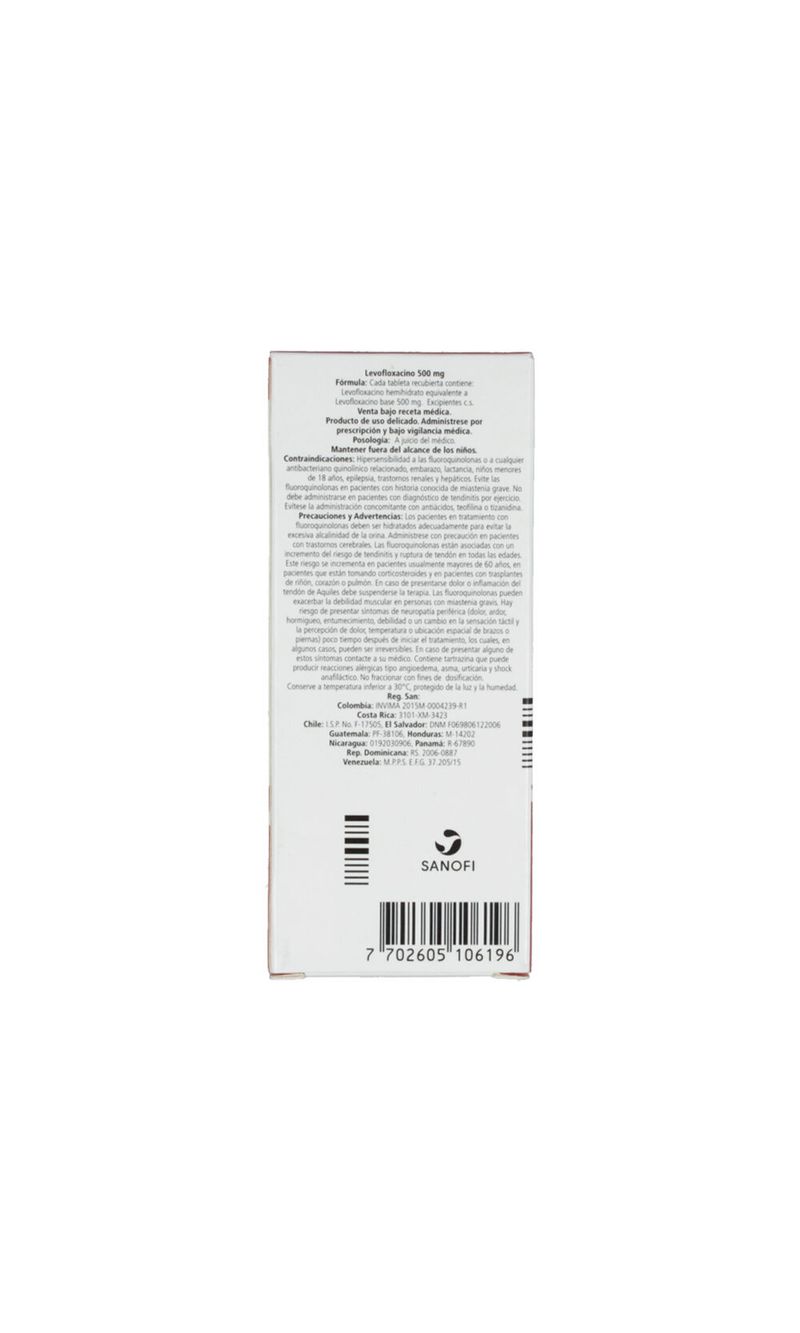 LEVOFLOXACINO-500MG-GENFAR