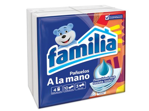 Pañuelos Familia Bolsillo X 4 Paquetes