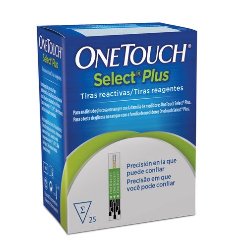 Tiras One Touch Select Plus 25 Unidades