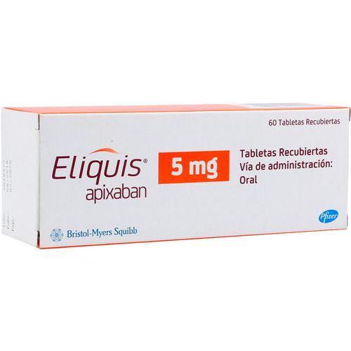 Eliquis 5 Mg 60 Tabletas