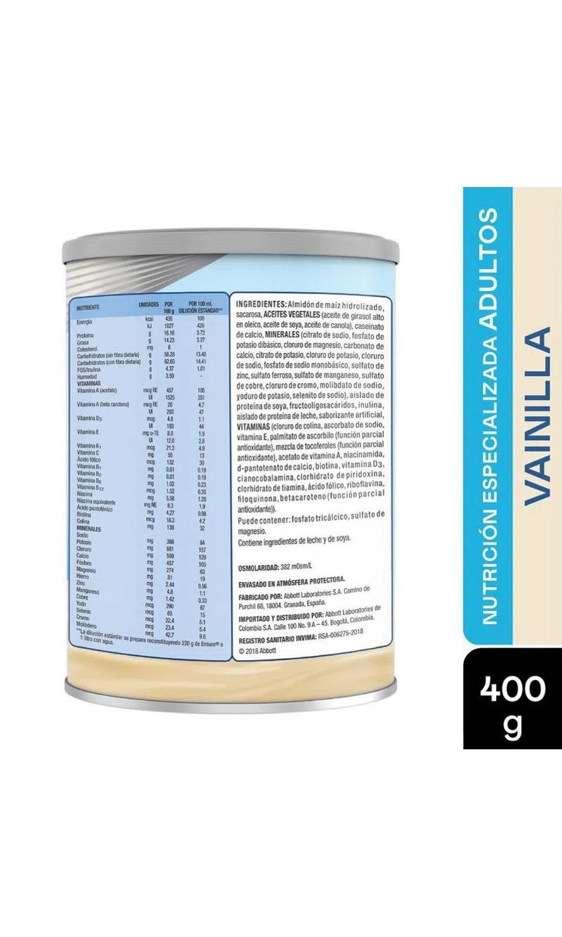 ensure-polvo-vainilla-fos-400-gr
