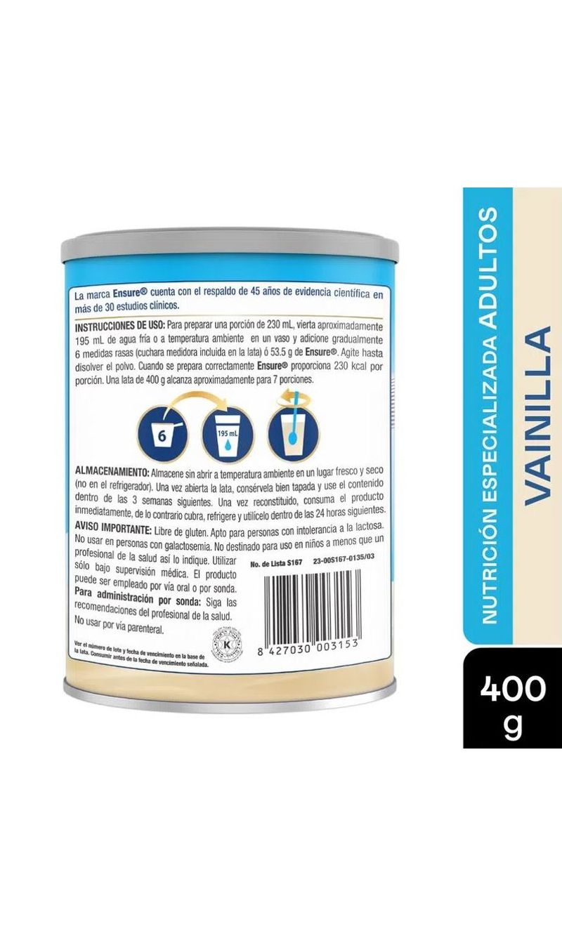 ensure-polvo-vainilla-fos-400-gr