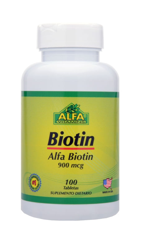 Biotin 900 Mgc Alfa 100 Tabletas
