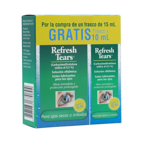 Refresh Tears® Duopack Solución Oftálmica Frasco X 15Ml Gratis 10Ml