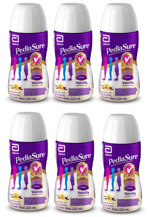 Pediasure Liquido (Oferta) Vainilla Botella 220 Ml Pague 5 Lleve 6