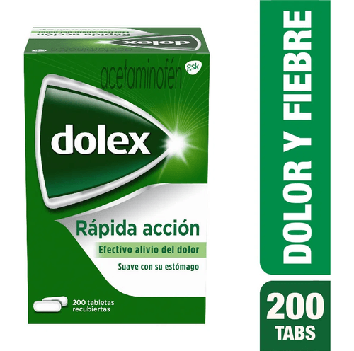 Dolex 500 Mg 200 Tabletas (A)