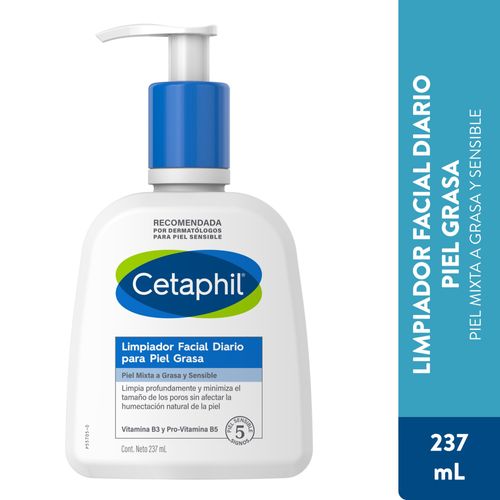Limpiador Líquido Facial Diario Para Piel Grasa 237 Ml Cetaphil