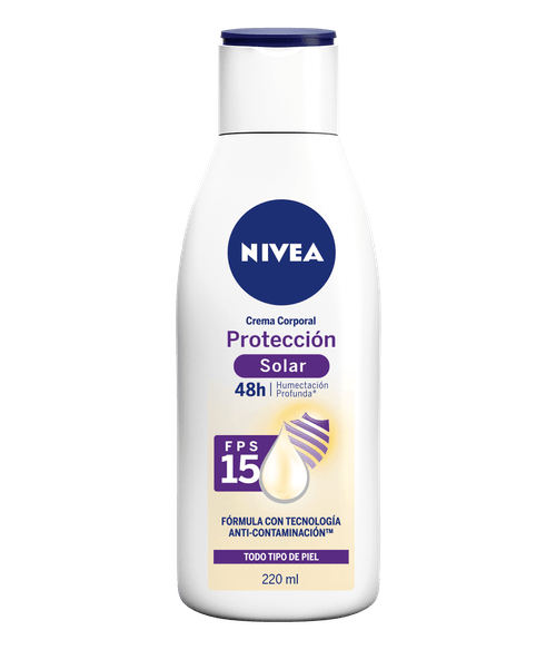 Crema Corporal Nivea Protección Solar Fps 15 220Ml