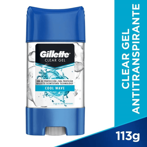 Desodorante Gillette 3X Gel Cool Wave Specialized 113 Gr