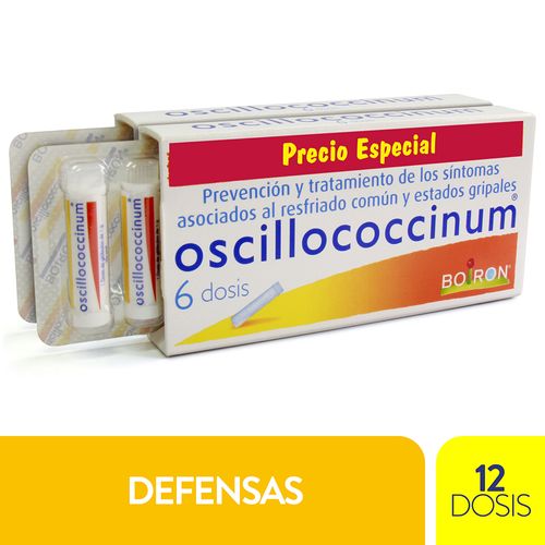 2 OSCILLOCOCCINUM 6 DOSIS  PRECIO ESPECIAL