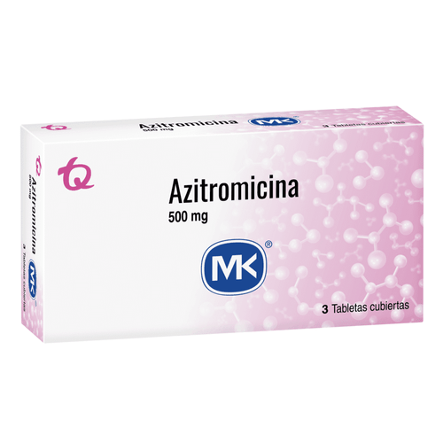Azitromicina 500 Mg 3 Tabletas Mk