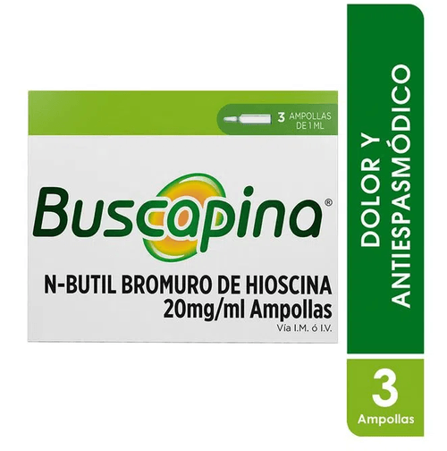 Buscapina 20 Mg 1 Ml 3 Ampollas