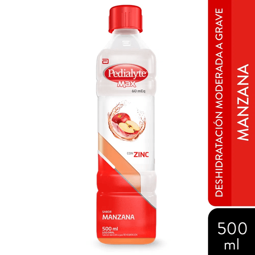 Pedialyte Con Zinc 60 Manzana 500 Ml