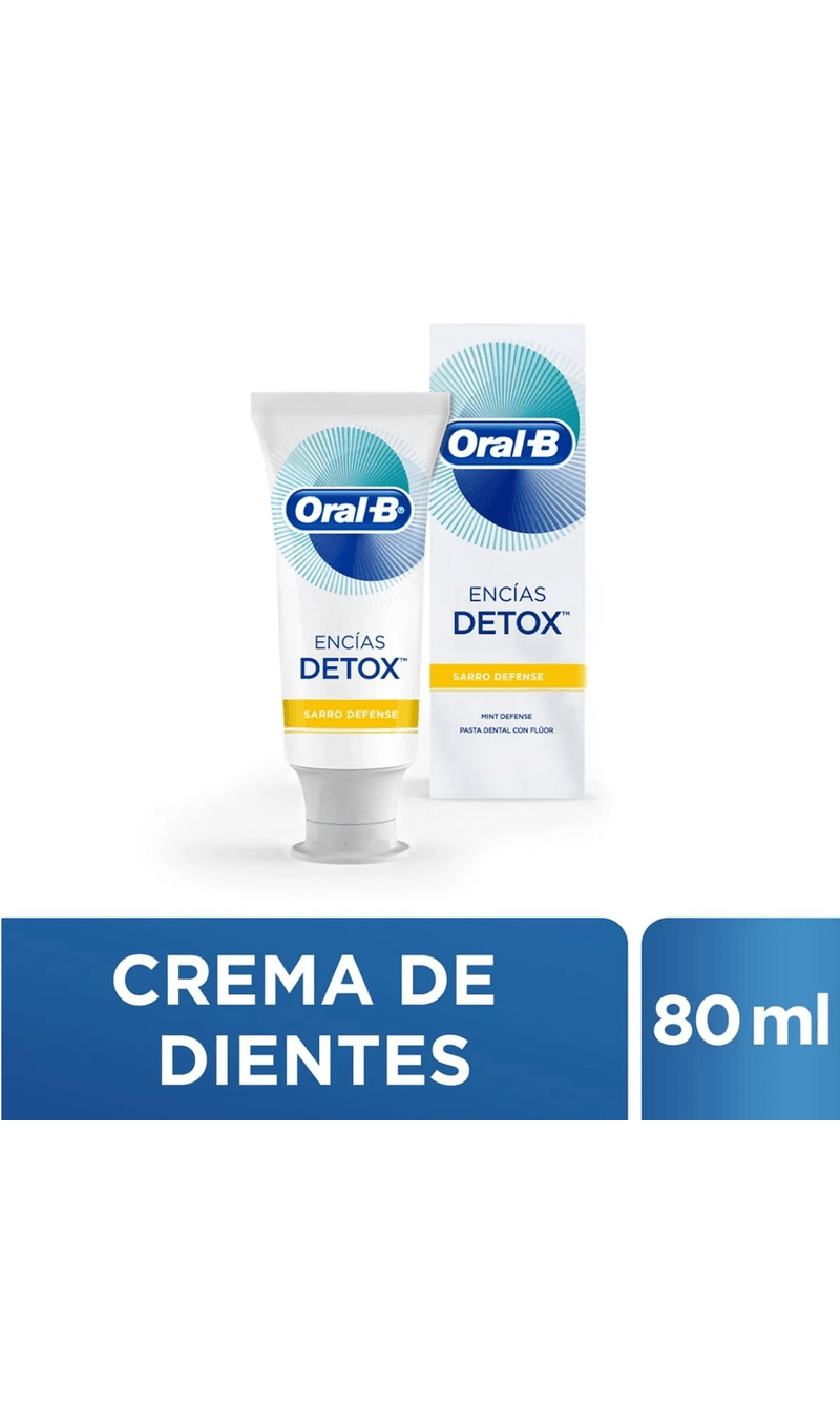 CREMA DENTAL ORAL-B ENCIAS DETOX 80 ML