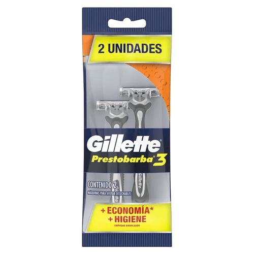 Maquina Prestobarba Gillete 3 X2Unidades