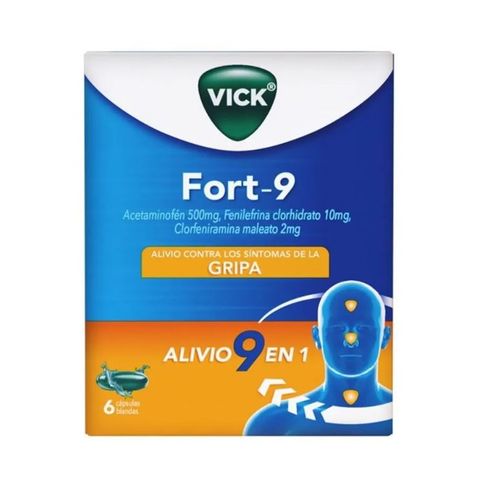 Vick Fort-9 6 Capsulas Blandas