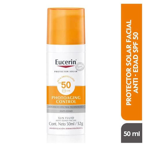 PROTECTOR SOLAR FACIAL EUCERIN ANTIEDAD FPS50+ PHOTOANGING CONTROL 50 ML