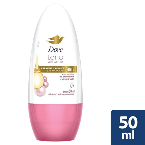 Desodorante Dove Rollon  Tono Uniforme 50 Ml