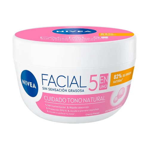 CREMA NIVEA FACIAL CUIDADO TONO NATURAL 100ML