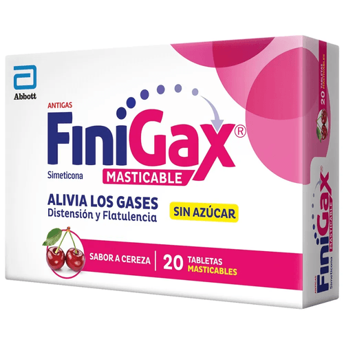 Finigax Masticable Cereza 20 Tabletas