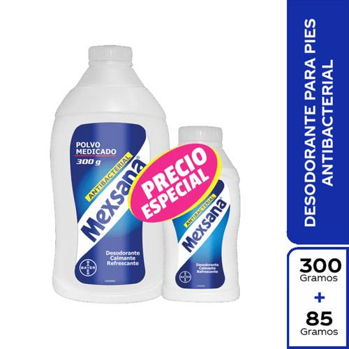 Talco Mexsana 300 Gr + Talco Mexsana 85 Gr Precio Especial