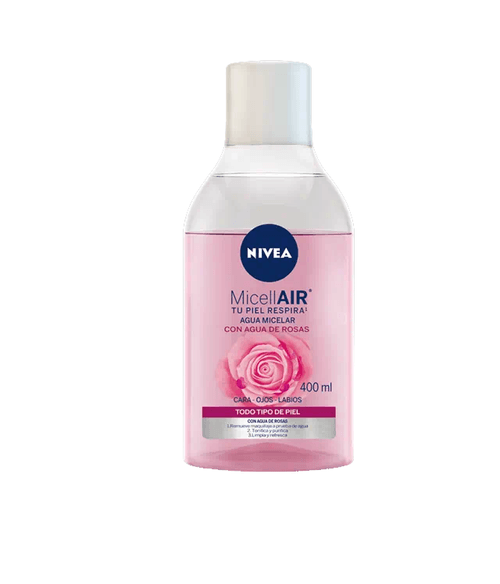 AGUA MICELAR CON AGUA DE ROSAS NIVEA 400 ML