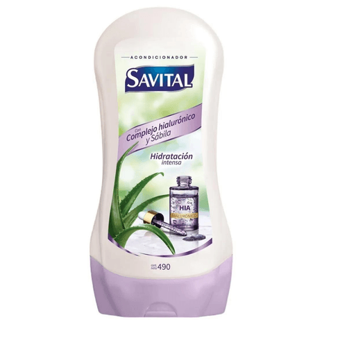 Acondicionador Savital Complejo Hialurónico Y Sábila X 490 Ml