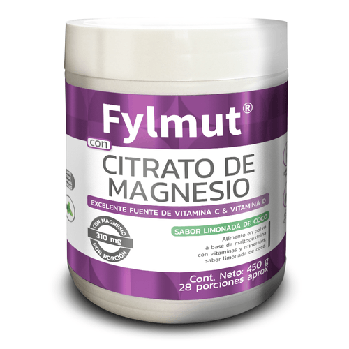 Citrato De Magnesio Fylmut Sabor Limon Coco 450Gr