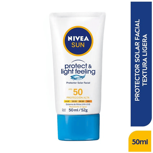 Bloqueador Nivea Sun Fps50 Light 50 Ml