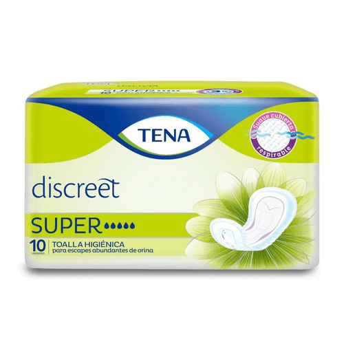 Toalla Tena Mujer Super 10 Unidades