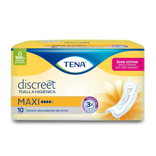 Toalla Tena Mujer Maxi 10 Unidades