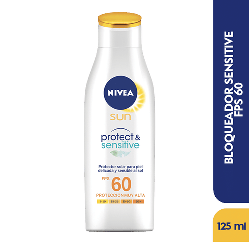 Bloqueador Nivea Sun Fps 60 Protect Y Sensitive 125Ml